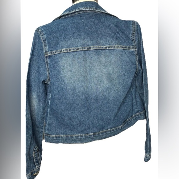 Children’s Place Girls Denim Jacket – Classic Blue Jean Girls L Size 10/12 - Picture 2 of 3